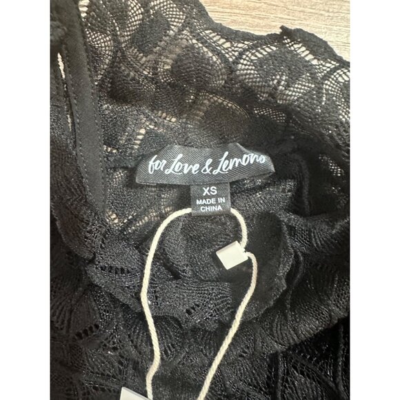 For Love & Lemons Tracy Turtleneck Crop Top NWT XS - Picture 5 of 9